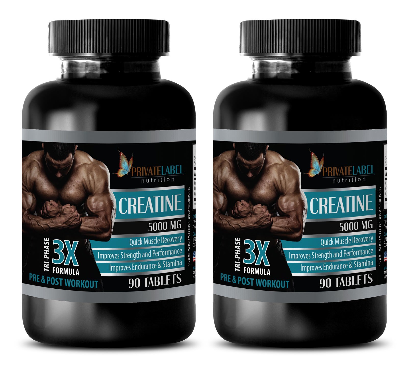 muscle gainer pills – CREATINE 3X 5000mg – creatine monohydrate powder – 2 Bot