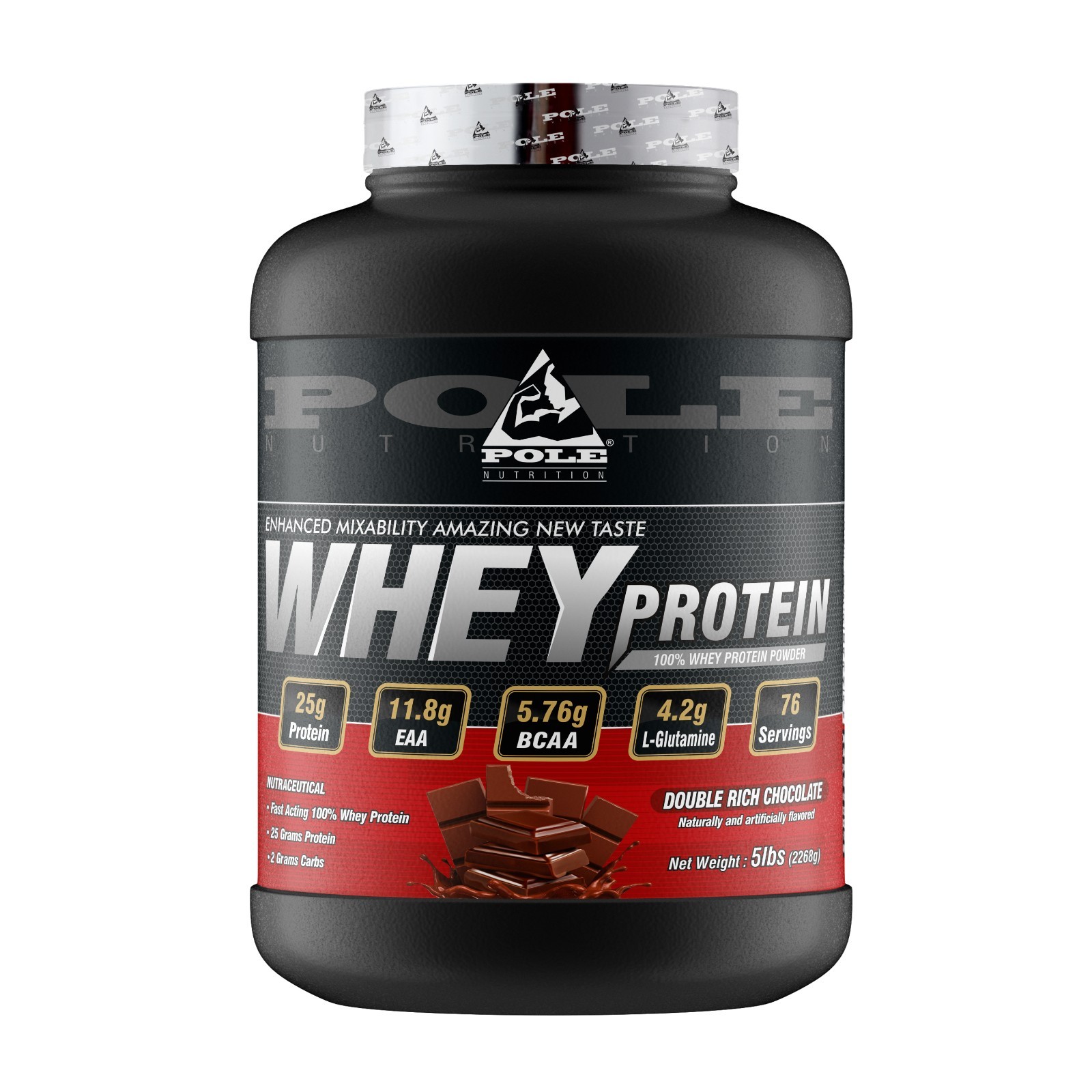 Pole Nutrition Whey Protein American Banana Split 76 Serving 5 Lbs