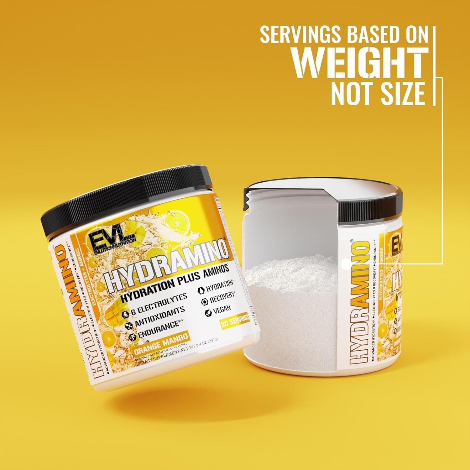 EVL HYDRAMINO Hyudration Electrolytes, 8.4 oz – Orange Mango – New (sealed)