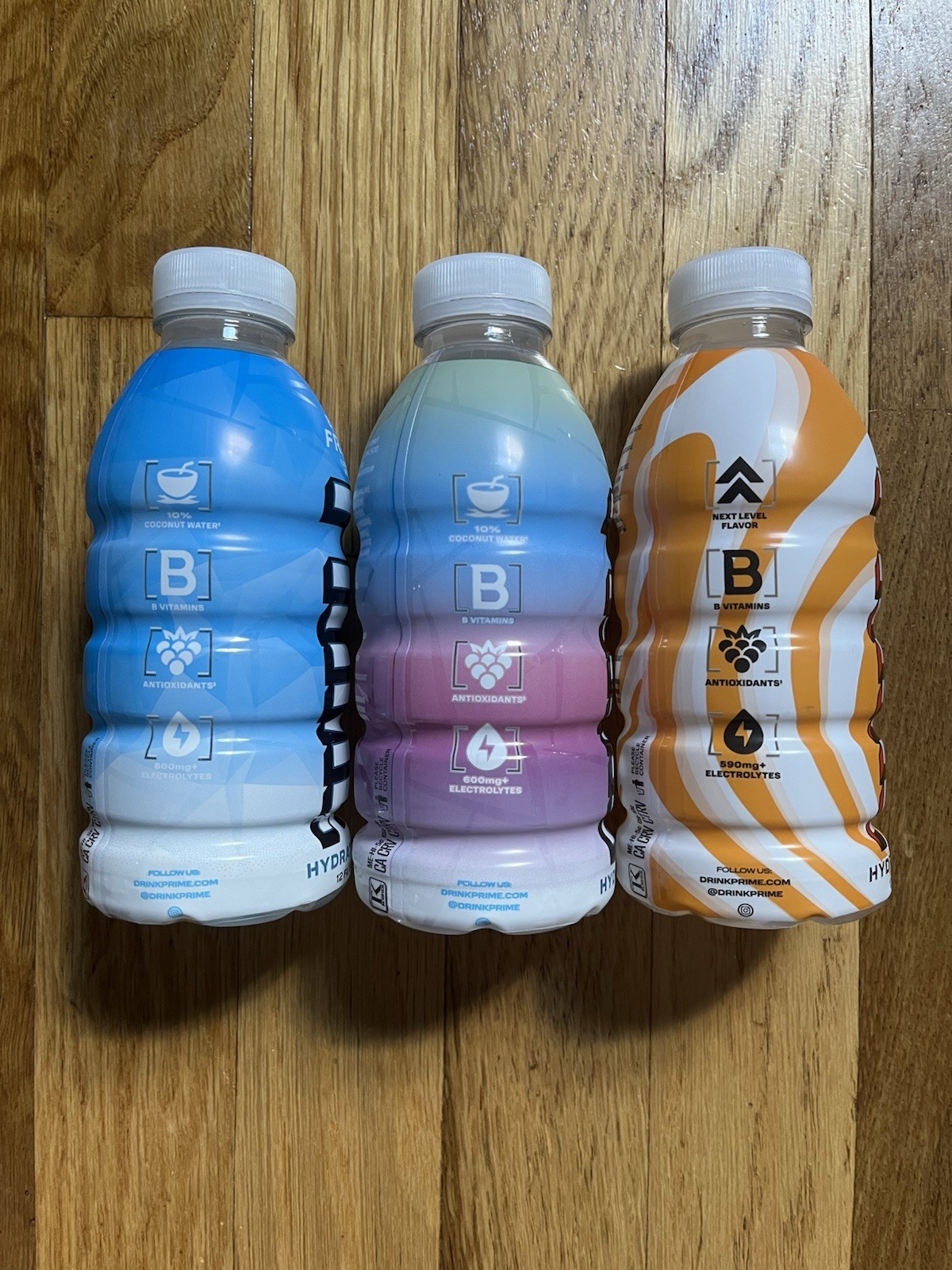 12oz PRIME Hydration Bundle | Orange Swirl, Berry Freeze, Future Freeze