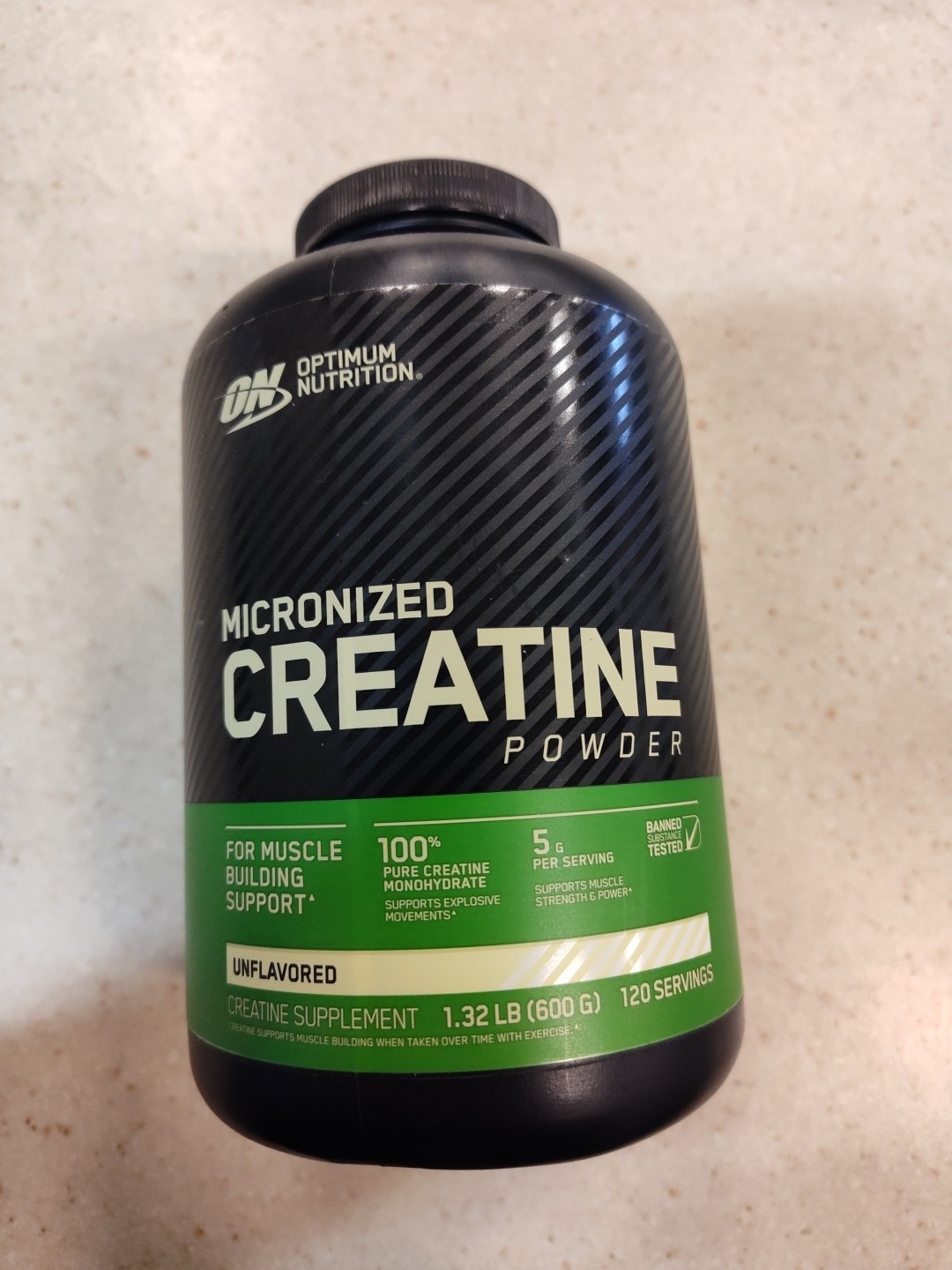 Optimum Nutrition Creatine Powder – Unflavored (600 Gram)