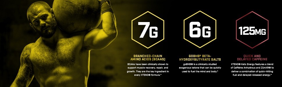 Xtend KETO – BCAA Keto Energy Supplement | goBHB | C4 | CELLUCOR Ultra Frost