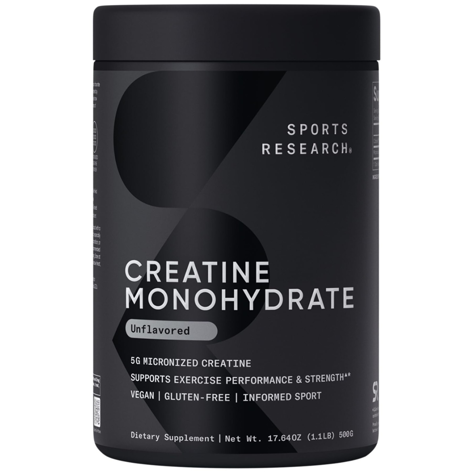Creatine Monohydrate Powder 5g – Unflavored, 100 Servings | Micronized for Lean