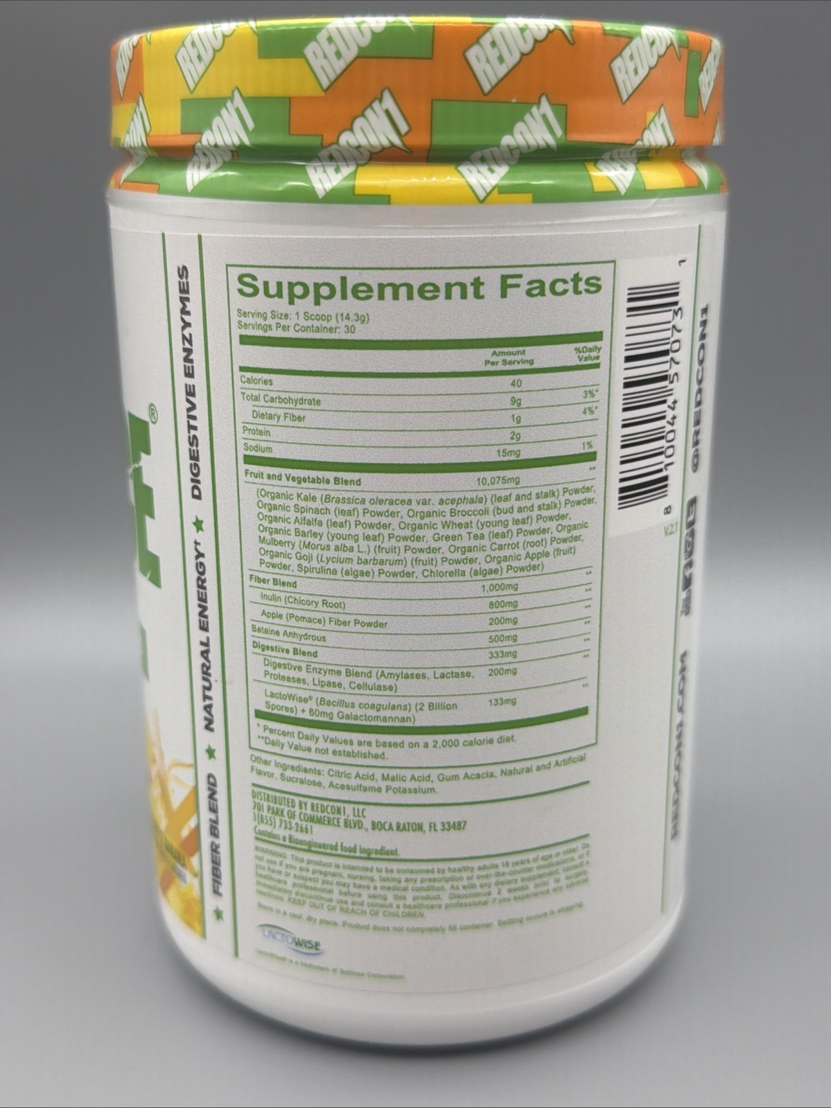 GI Juice, Supergreens Blend, Pineapple Banana, 15.13 oz