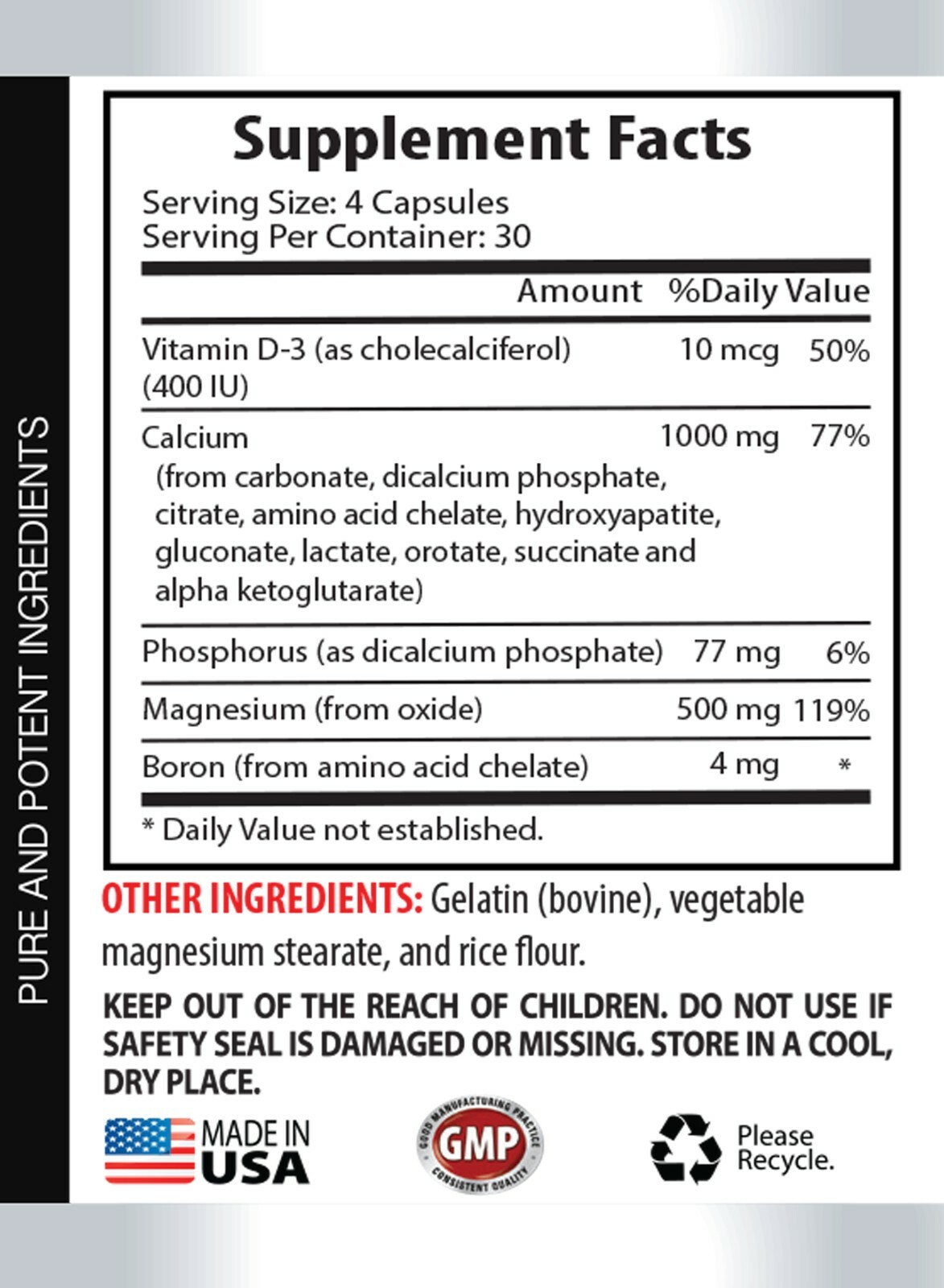 cardiovascular supplement – CALCIUM MAGNESIUM – immune system capsules 2B 240C