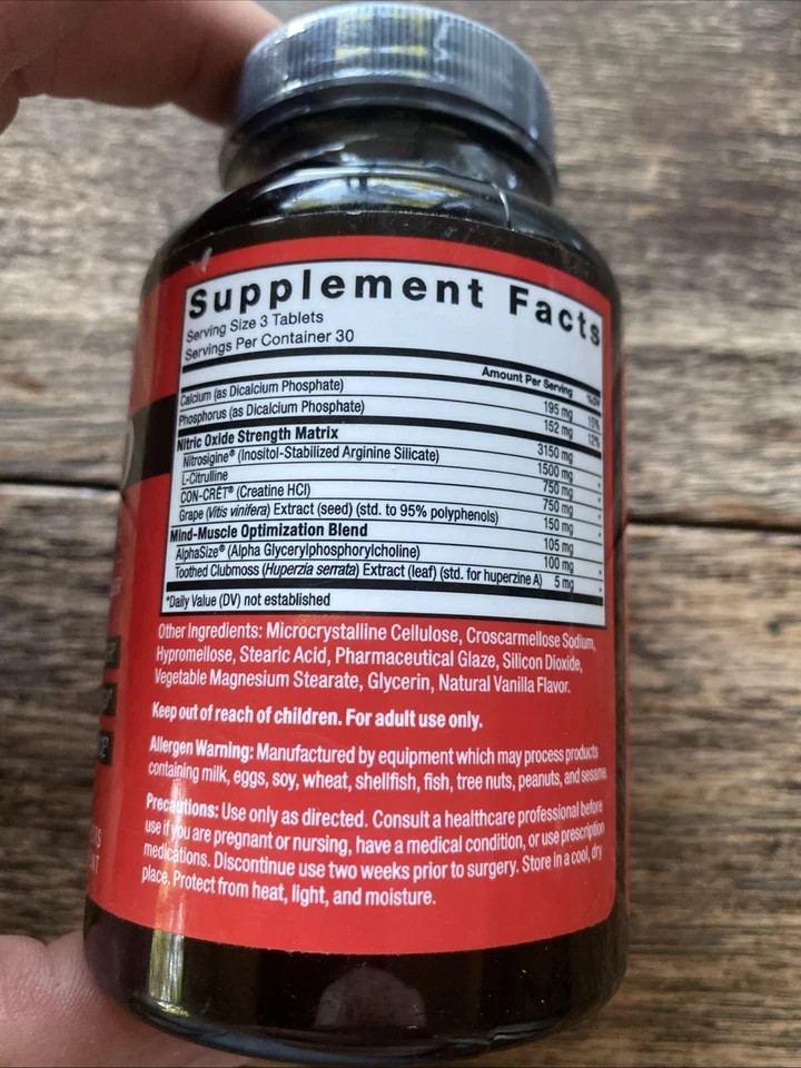 VolcaNO Extreme Pre Workout Nitric Oxide Booster & Muscle Builder Enhanced Focus