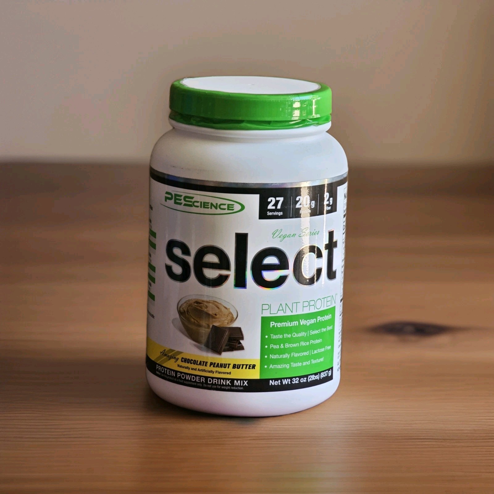 PEScience, Vegan Series, Select Protein, Chocolate Peanut Butter