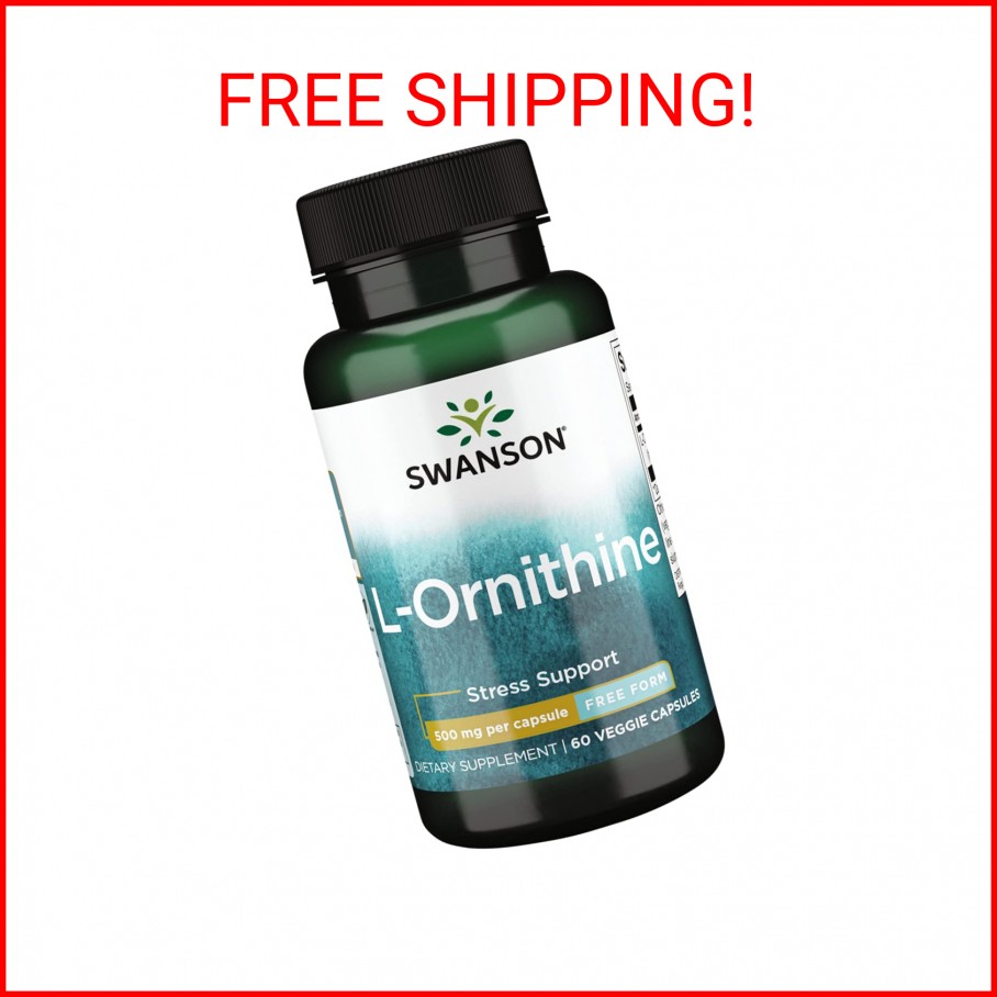 Swanson L-Ornithine Amino Acid 500 Milligrams 60 Veg Capsules