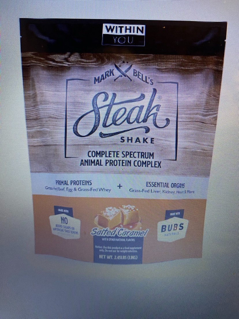 Steak shake, Mark Bell’s by Within You, Salted Caramel