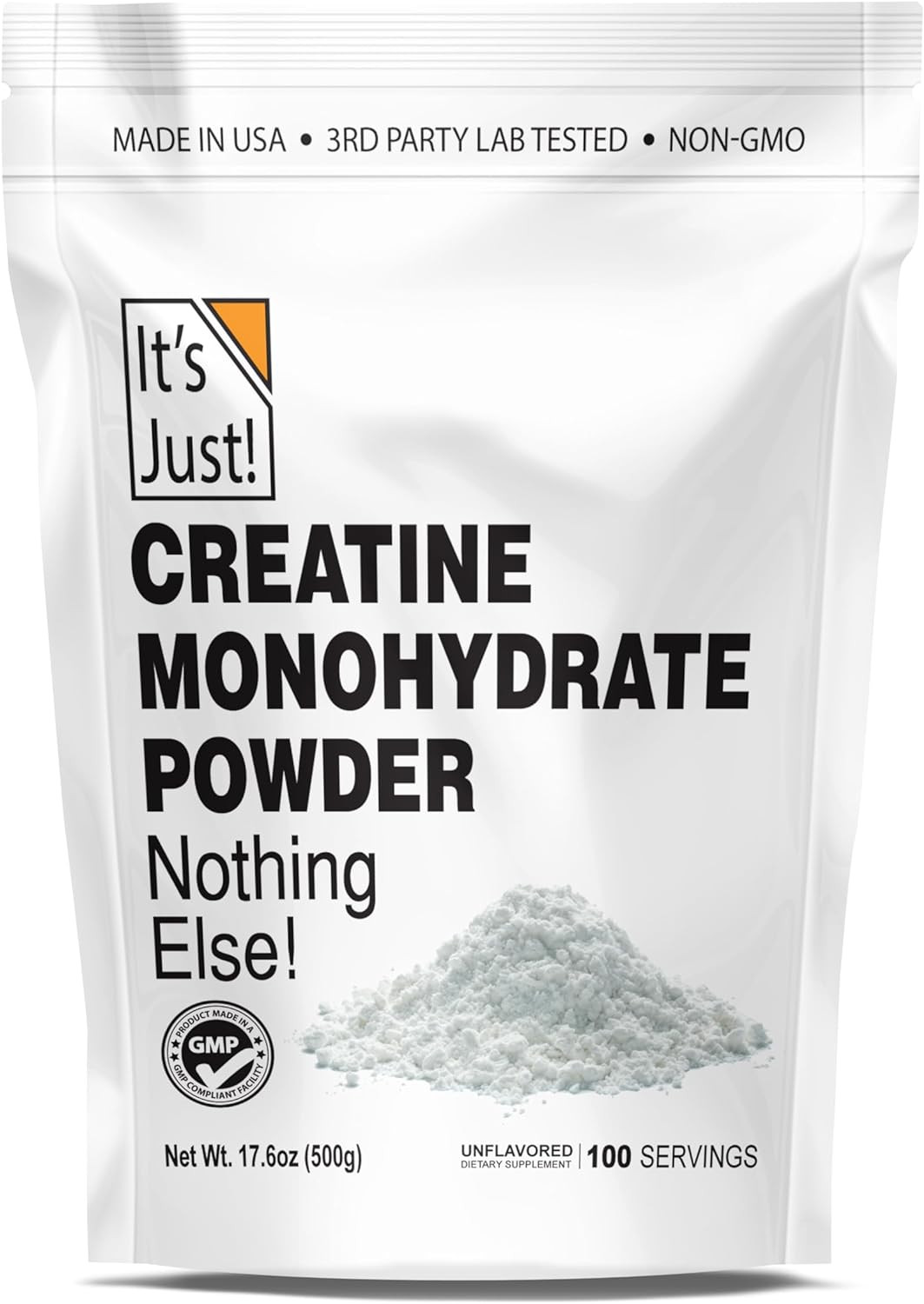 Pure Creatine Monohydrate Powder 5G per Serving (Unflavored 500G / 100 Servings)