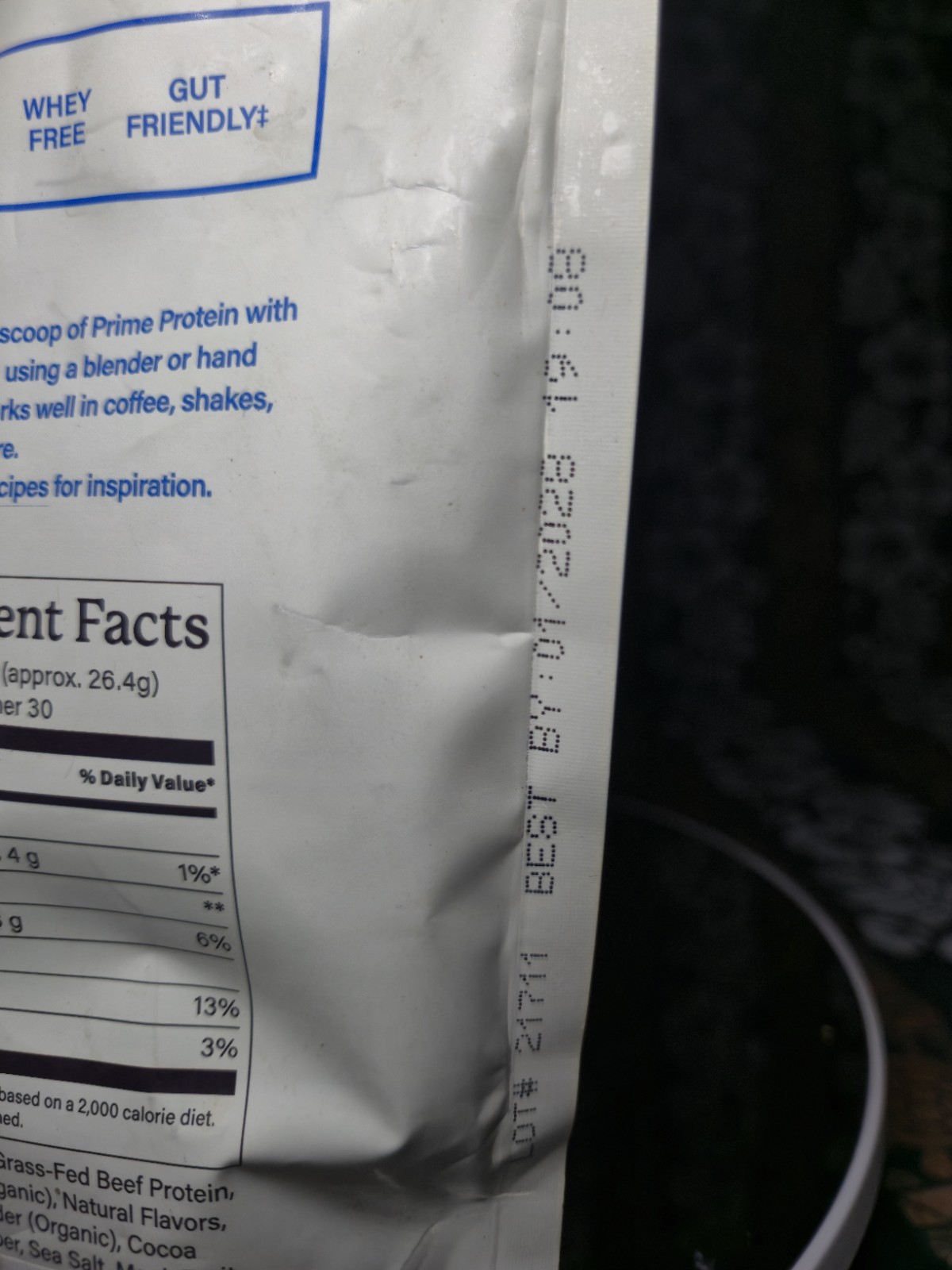 equip Prime Protein Grass-Fed Beef Isolate Protein Powder COOKIES & CREAM 1.75lb