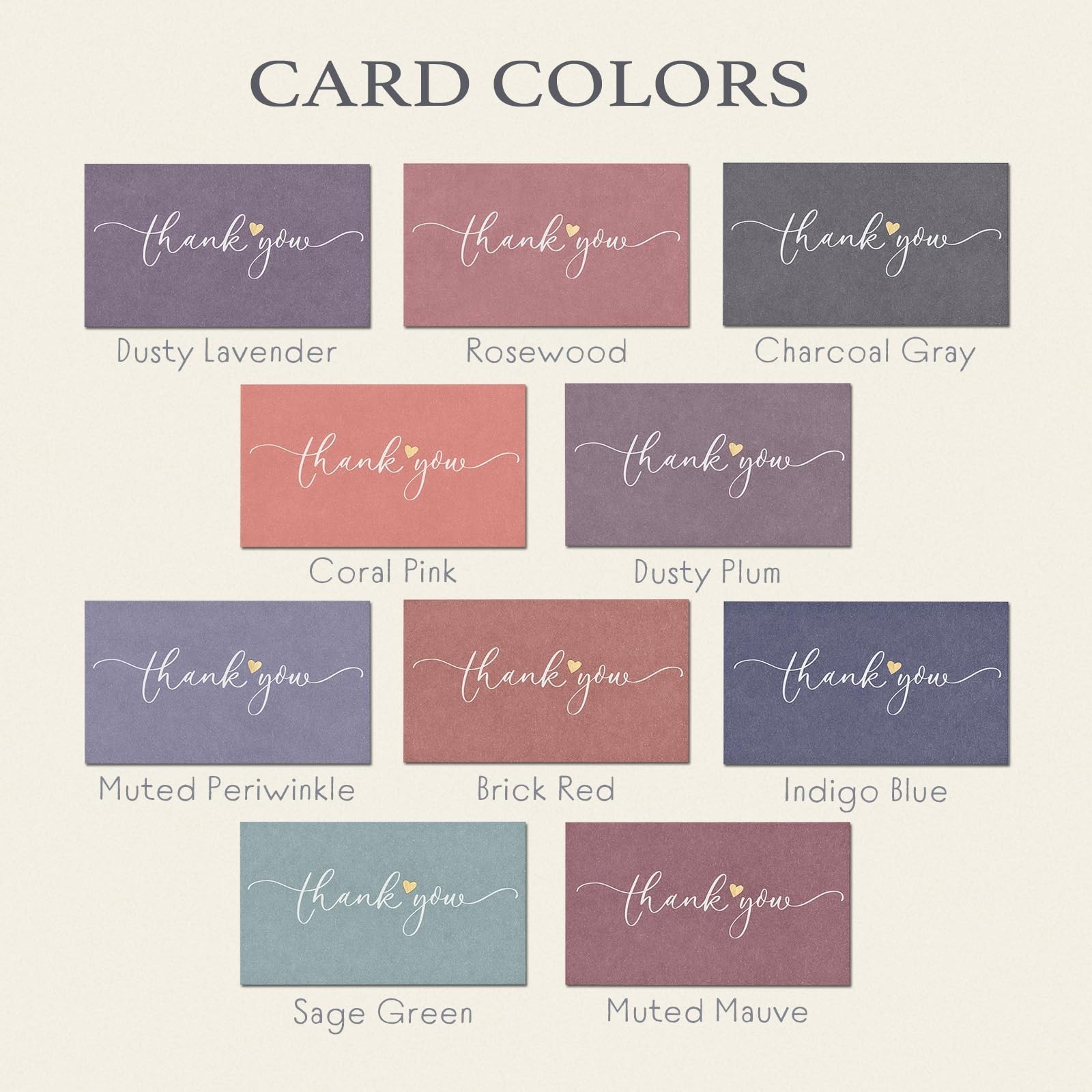 Prims & Flourish Small Thank You Cards Bulk, 100-Pack Mini Thank You For Your…
