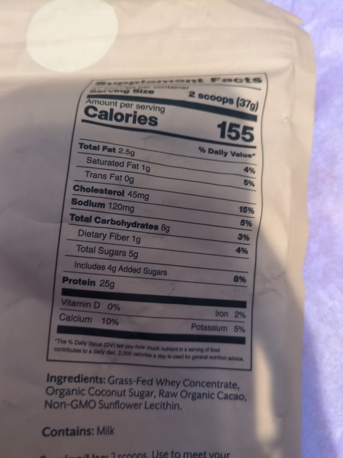 ProMix Nutrition Whey Protein Chocolate Grass-Fed 2.5lb Gluten-Free Shake 7/27