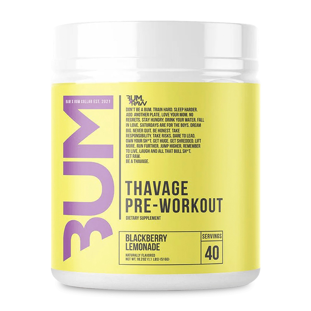 Raw Nutrition x CBUM Thavage Pre-Workout – Energy, Focus & Performance Booster