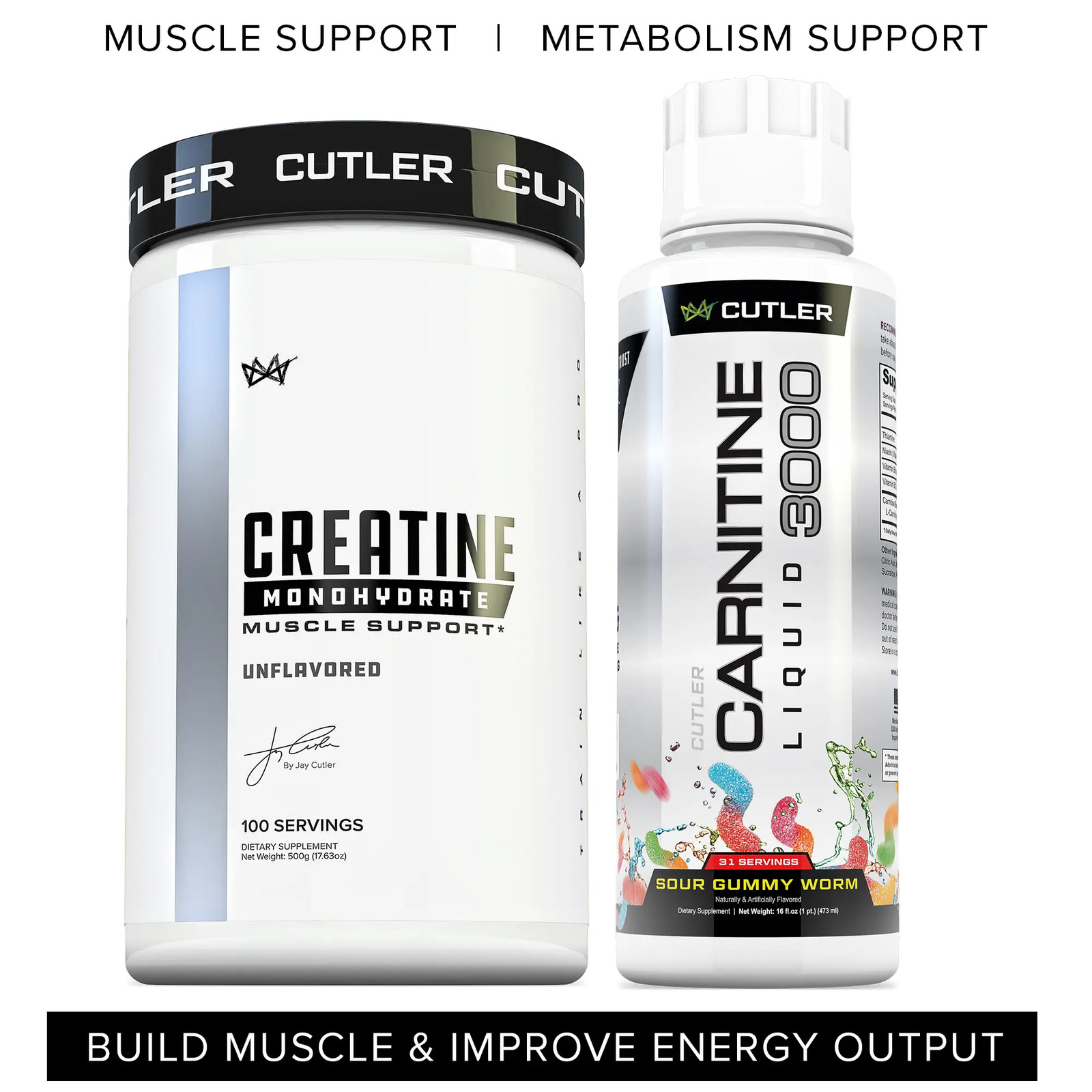 Muscle and Recovery Support Creatine Monohydrate with Carnitine for Brain Health