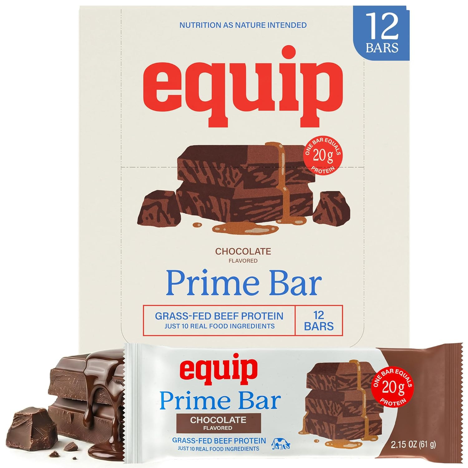 Foods High Protein Prime Bars – Grass Fed Beef Protein, Collagen & Tallow – Gut