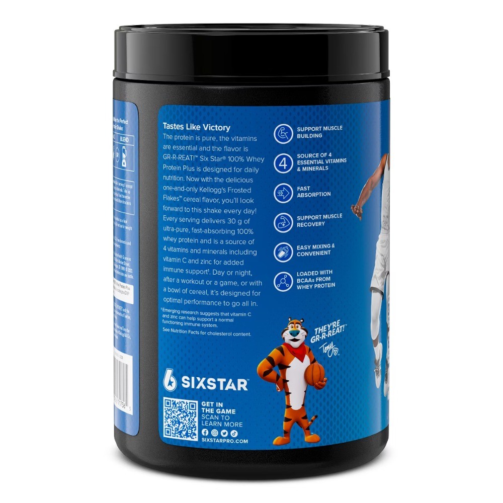 100% Whey Protein 1.81lb Kellogg’s, Frosted Flakes Gluten-Free