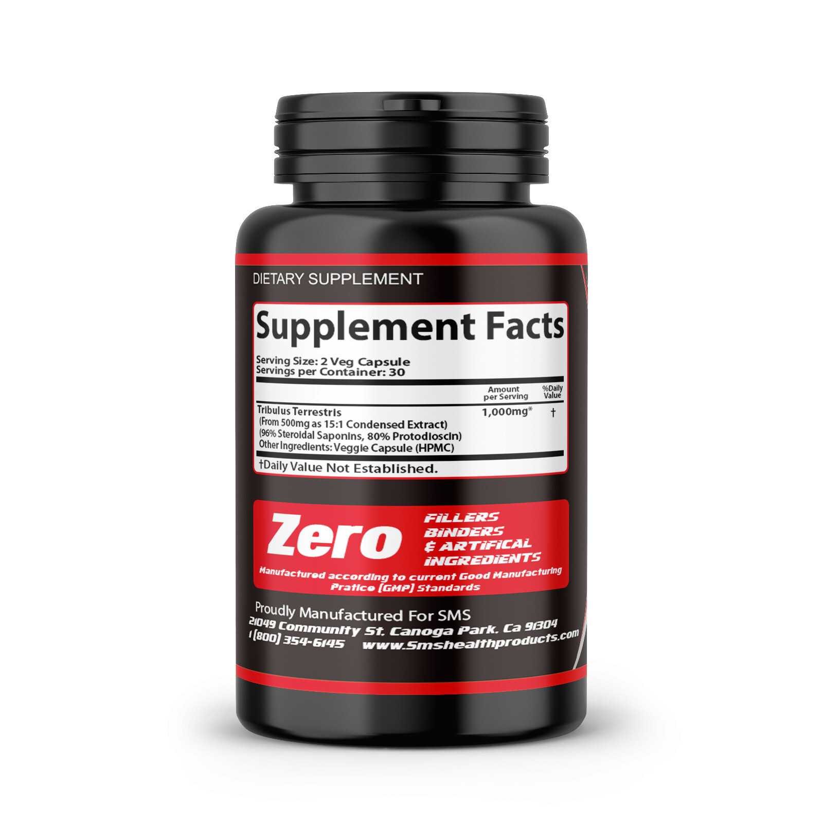 TRIBULUS TERRESTRIS 96% SAPONINS EXTRACT BODY BUILD TESTOSTERON BOOST AID 3X