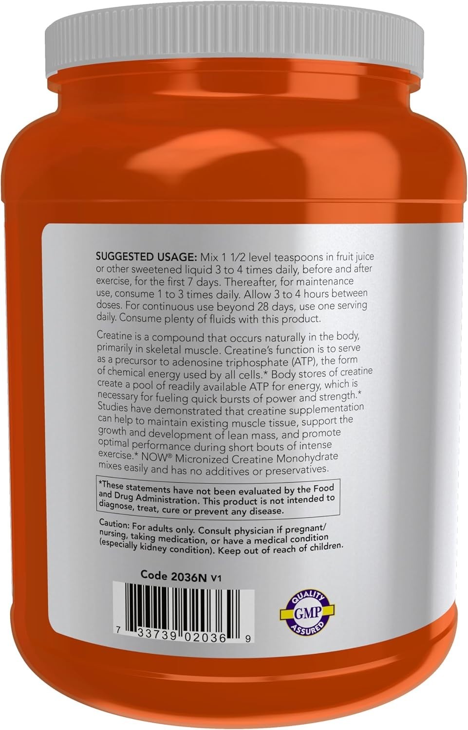 Sports Nutrition, Micronized Creatine Powder 500 g, Mass Building*/Energy Pro…
