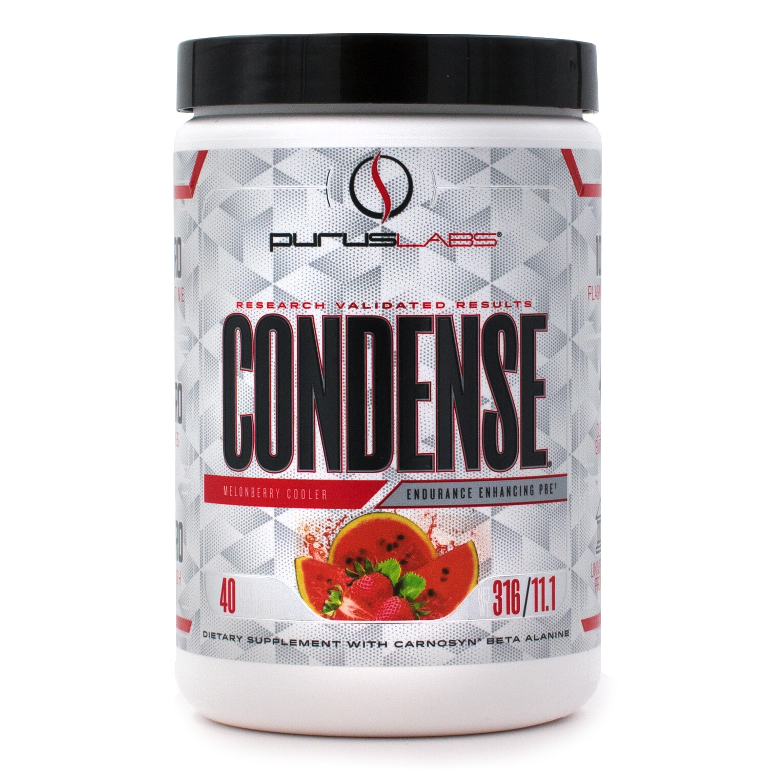 Purus Labs Condense-Pre Workout Energy Drink Mix Powder 40 srvs