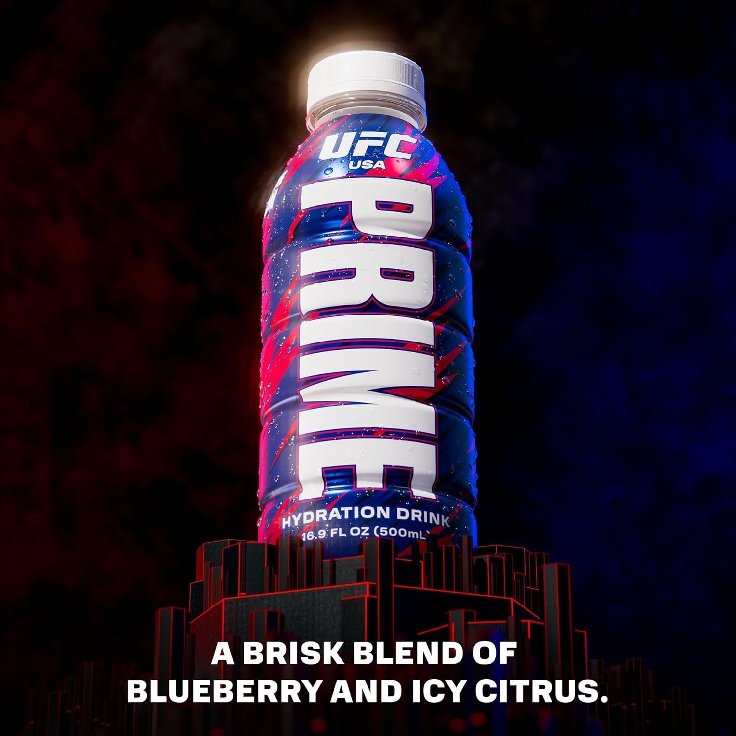 PRIME Hydration Sports Drink – UFC Special, Meta Moon Flavor, 16.9oz (12 Pack)