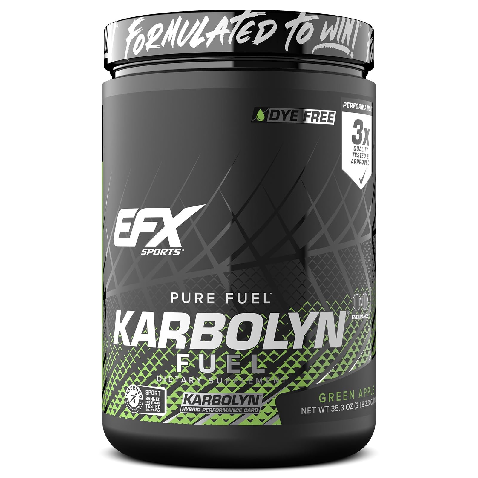 EFX Sports Karbolyn Fuel | FastAbsorbing Carbohydrate Powder | Carb Load, Sus…