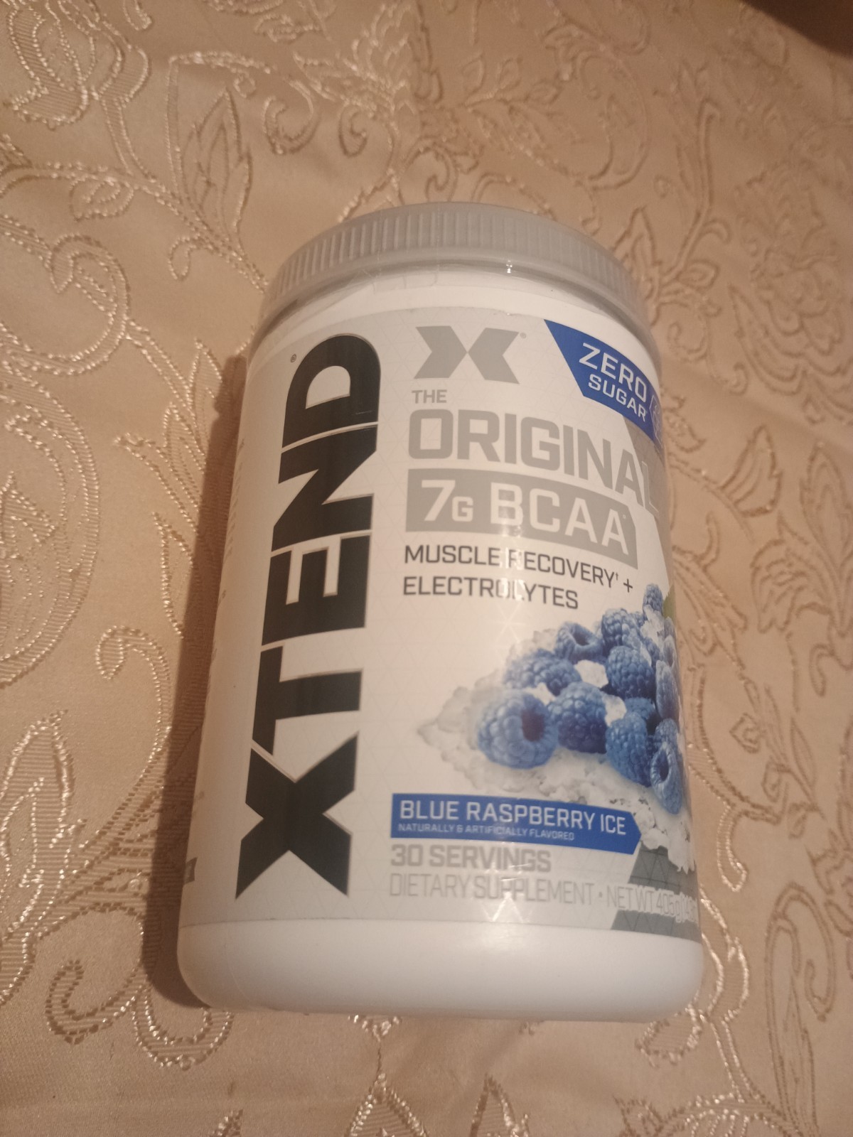 XTEND Original 7g BCAA Blue Raspberry Ice Muscle Recovery 30 Serv 14.3oz Ex 8/27