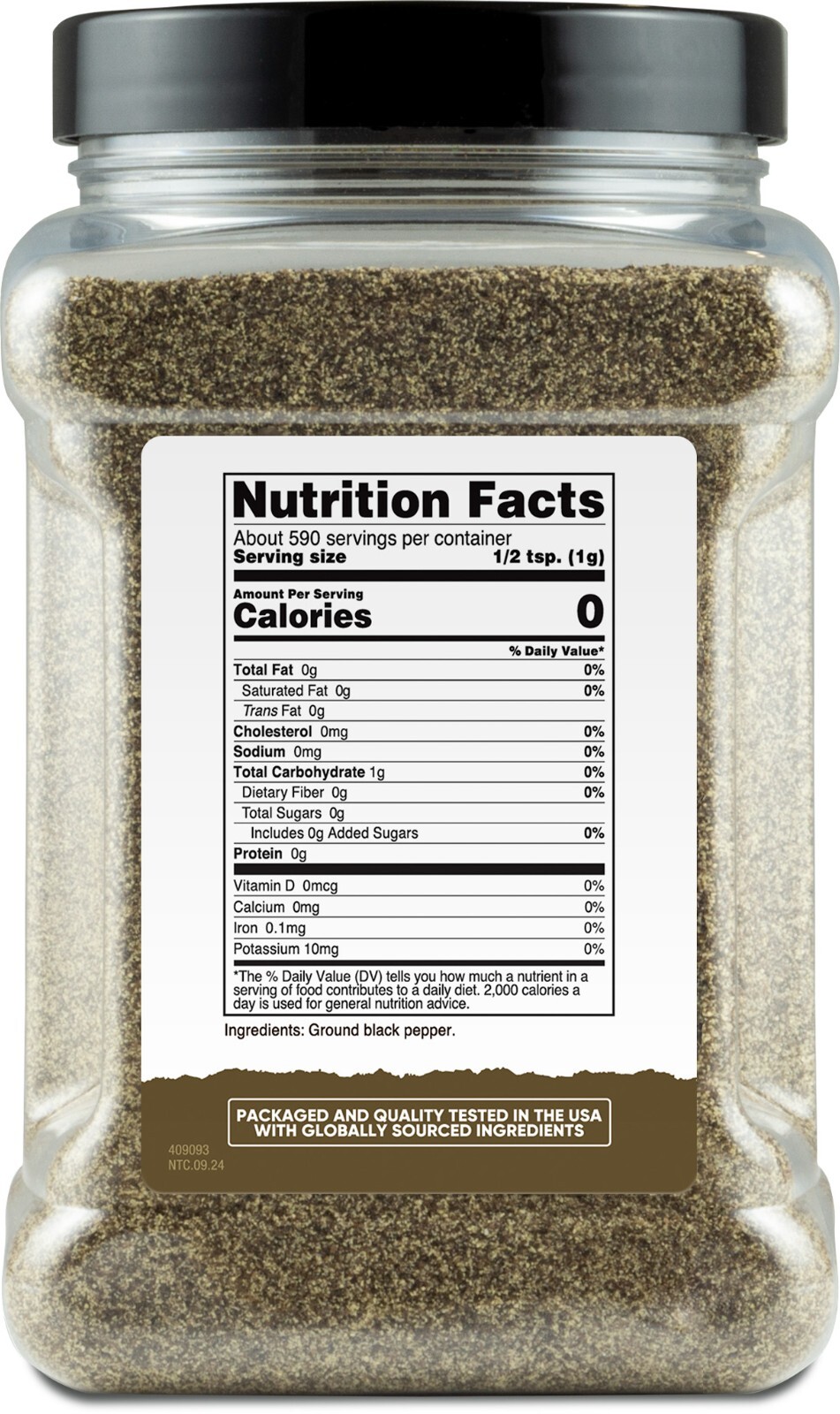 Nutricost Pantry Coarse Ground Black Pepper (1.3 Pounds) – No Additives, Vegan