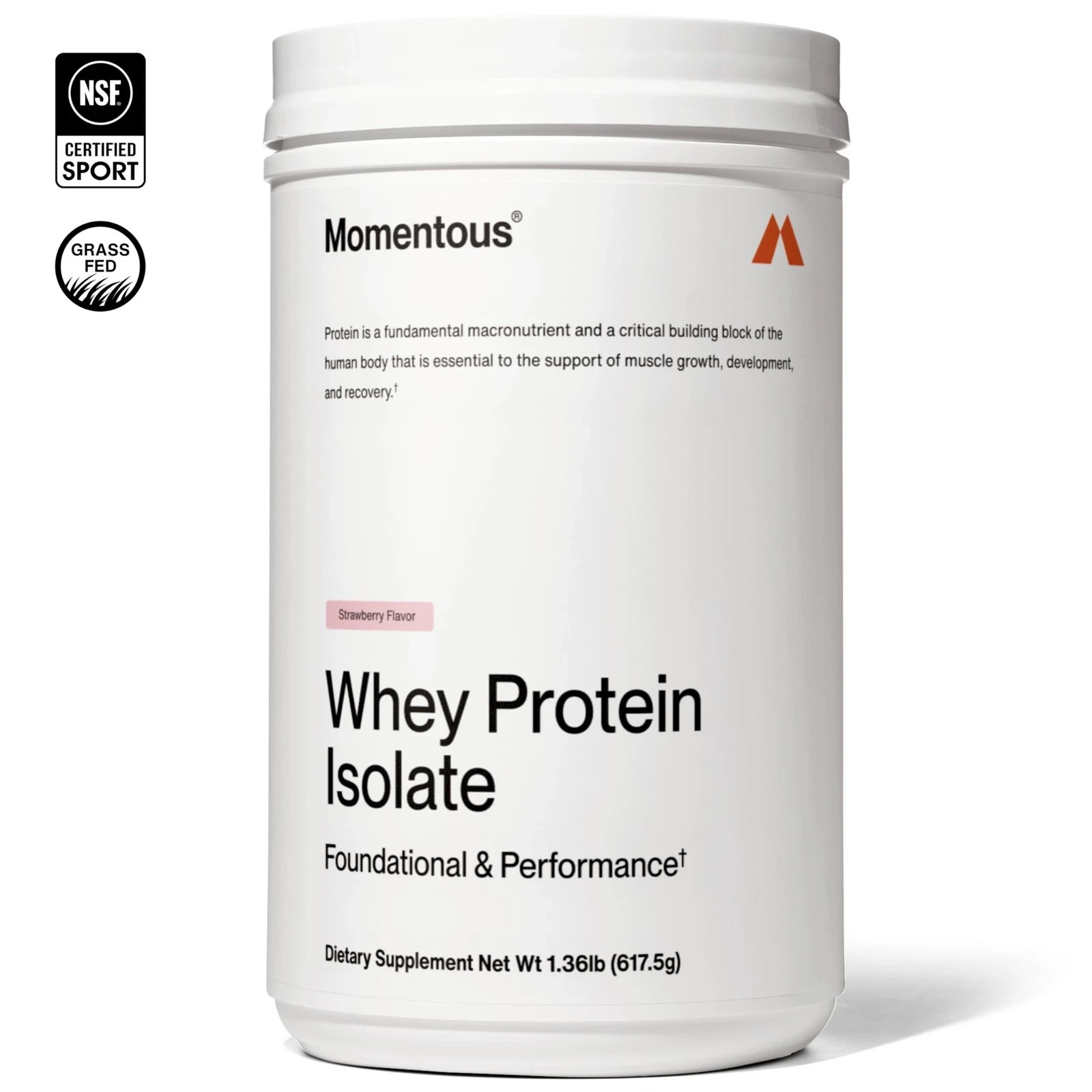 Momentous Essential Grass-Fed Whey Protein Powder – 20 g Whey Isolate Protein…