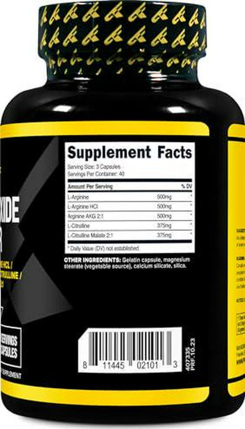 Primaforce Nitric Oxide Booster (2,250mg, 120 Capsules) – 40 Servings of Our for