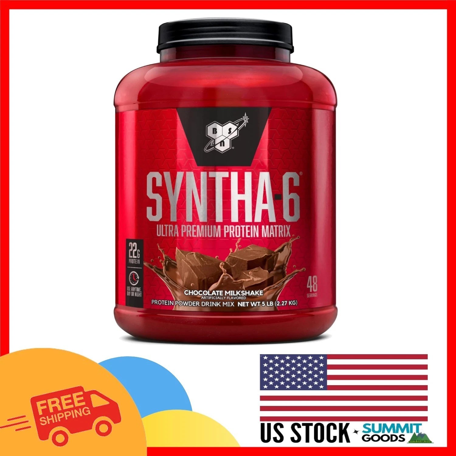 Ultra- SYNTHA-6 Whey Protein – 22g Protein, Gluten Free, 48 Servings