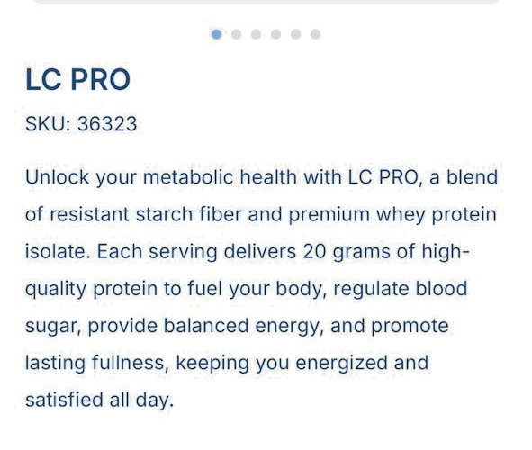 New Unicity LC Pro Protein + Resistant Starch Supplement Asian Pear 16.7oz