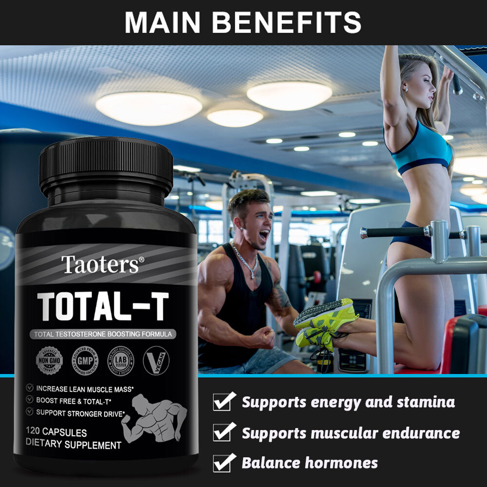 TOTAL-T 30 To120 Capsules – Testosteron Booster for Healthy Muscle