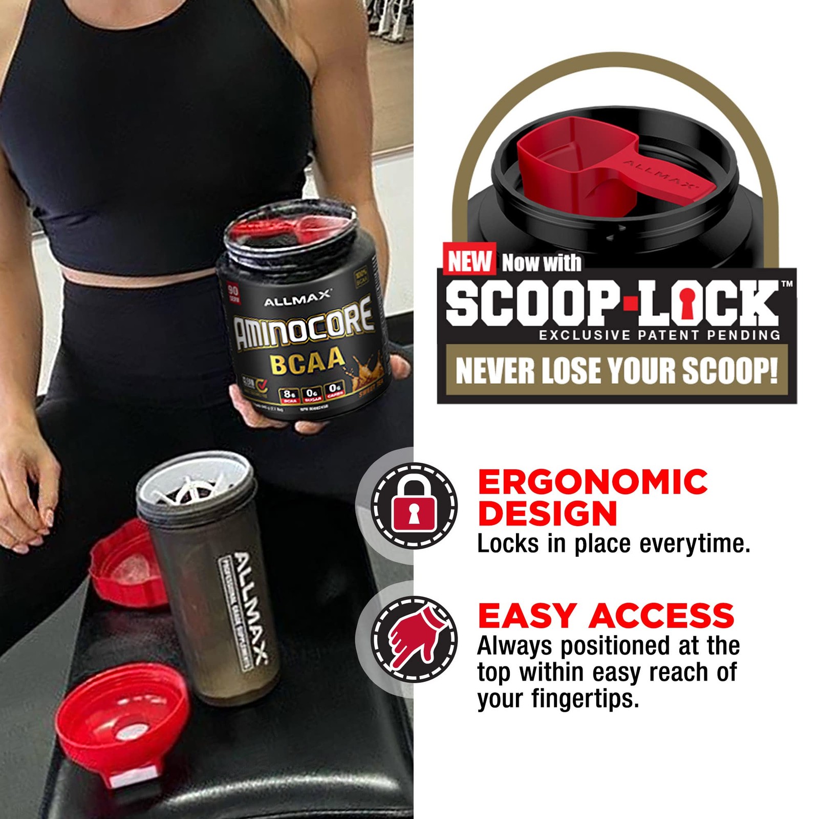 AminoCore BCAA Supplement Powder for Muscle Growth Recovery and Energy Boost
