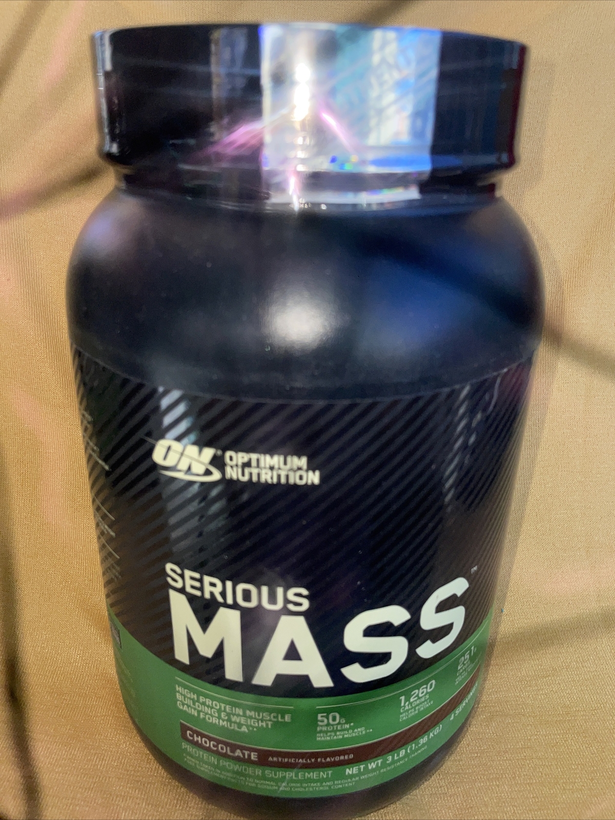 Optimum Nutrition Serious Mass Protein Powder Chocolate 3 LB (1.36 KG)