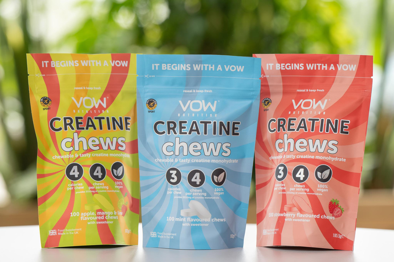 Creatine Chews, Apple, Mango and Lime, 100 Count