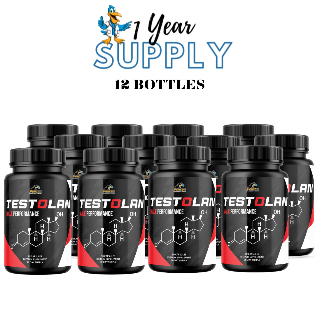TESTOLAN- Bodybuilding & Men’s Health Support- 12 Bottles- 1080 Capsules