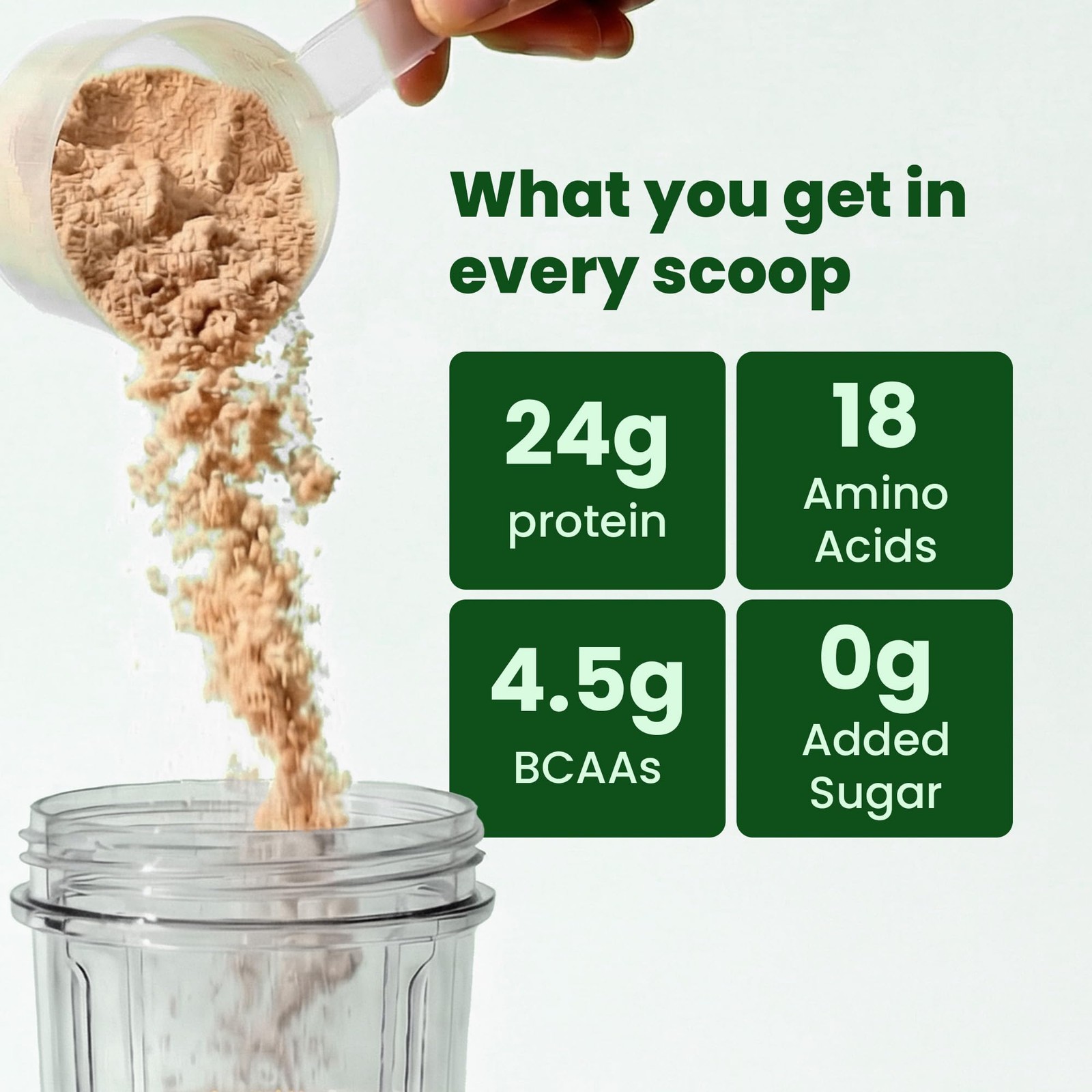 BetterAlt Plant Protein Powder 500g | 24g Protein | Vegan, Gluten Free, Cocoa