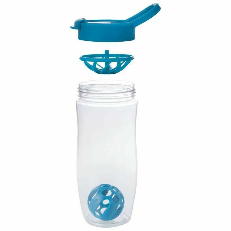 MAXAM 24oz Tritan Shaker Bottle w/ Mixer Ball Separator Spill-Free Lid BPA-Free