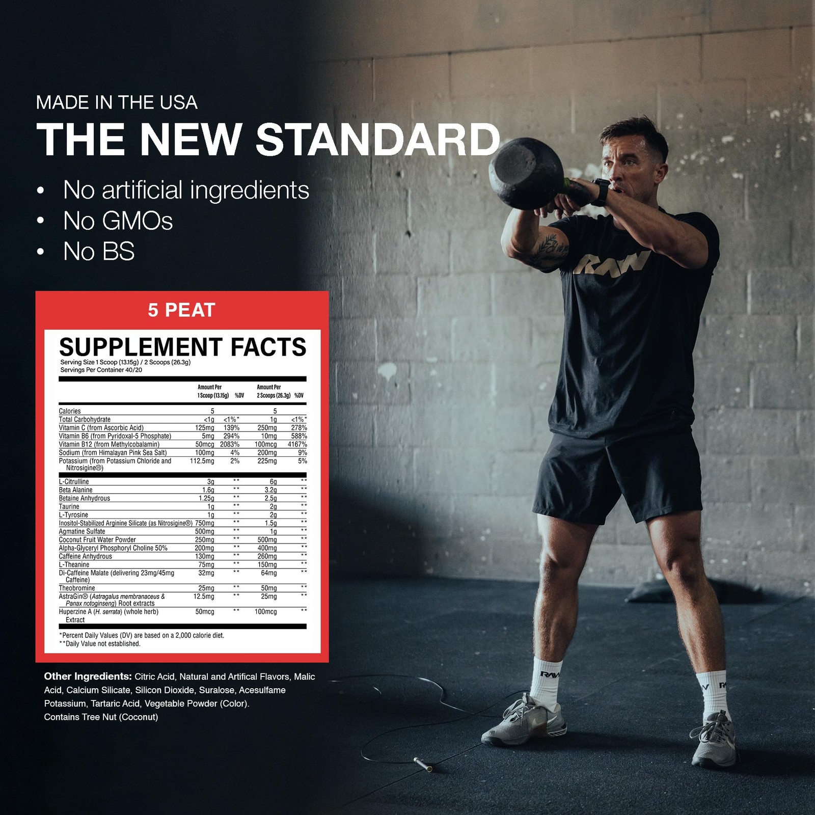 RAW Thavage Pre Workout Powder (5 Peat, Red Gummy) – Chris Bumstead Sports Nutri