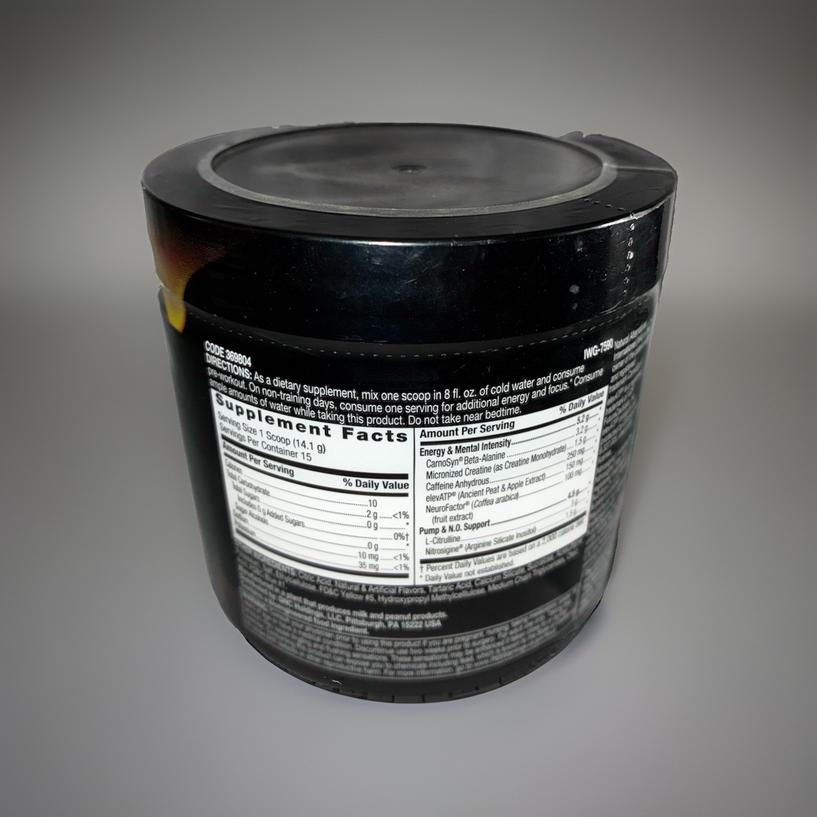 Beyond Raw LIT Pre-Workout Powder Gummy Worm, Caffeine + L-Citrulline