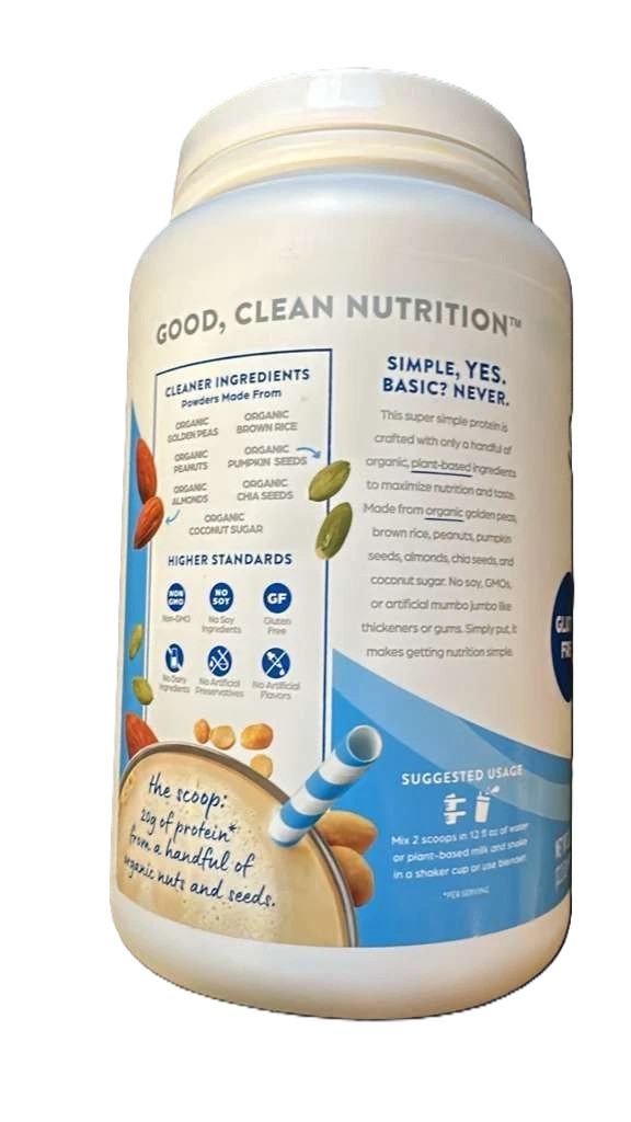 Orgain USDA Organic Simple Plant Protein Powder 32.6 oz VANILLA