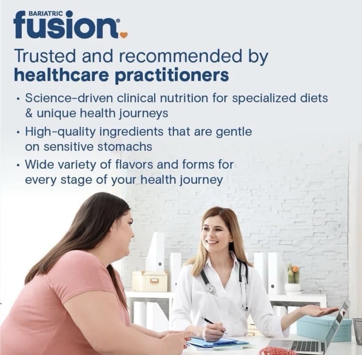 Bariatric Fusion Unflavored Meal Replacement 27g Protein 30 Ounce (Pack of 1)