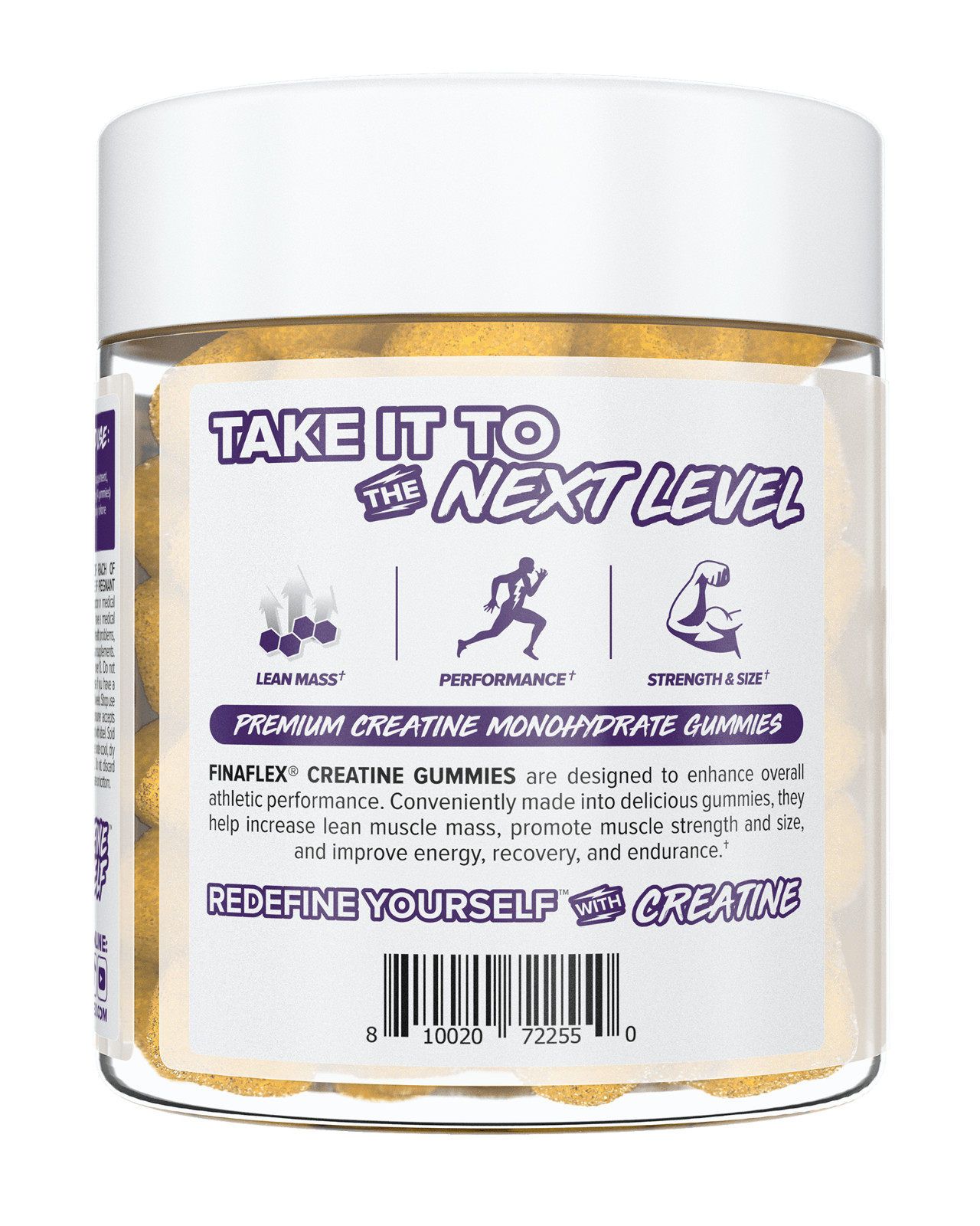 Finaflex Creatine Monohydrate Gummies For Muscle Growth & Recovery, Lemon 30srv