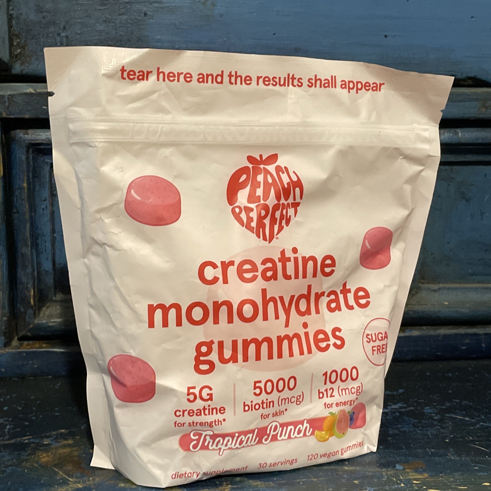 Peach Perfect Creatine MonohydrateGummies, Creatine for Women, 5g Vegan 06/27