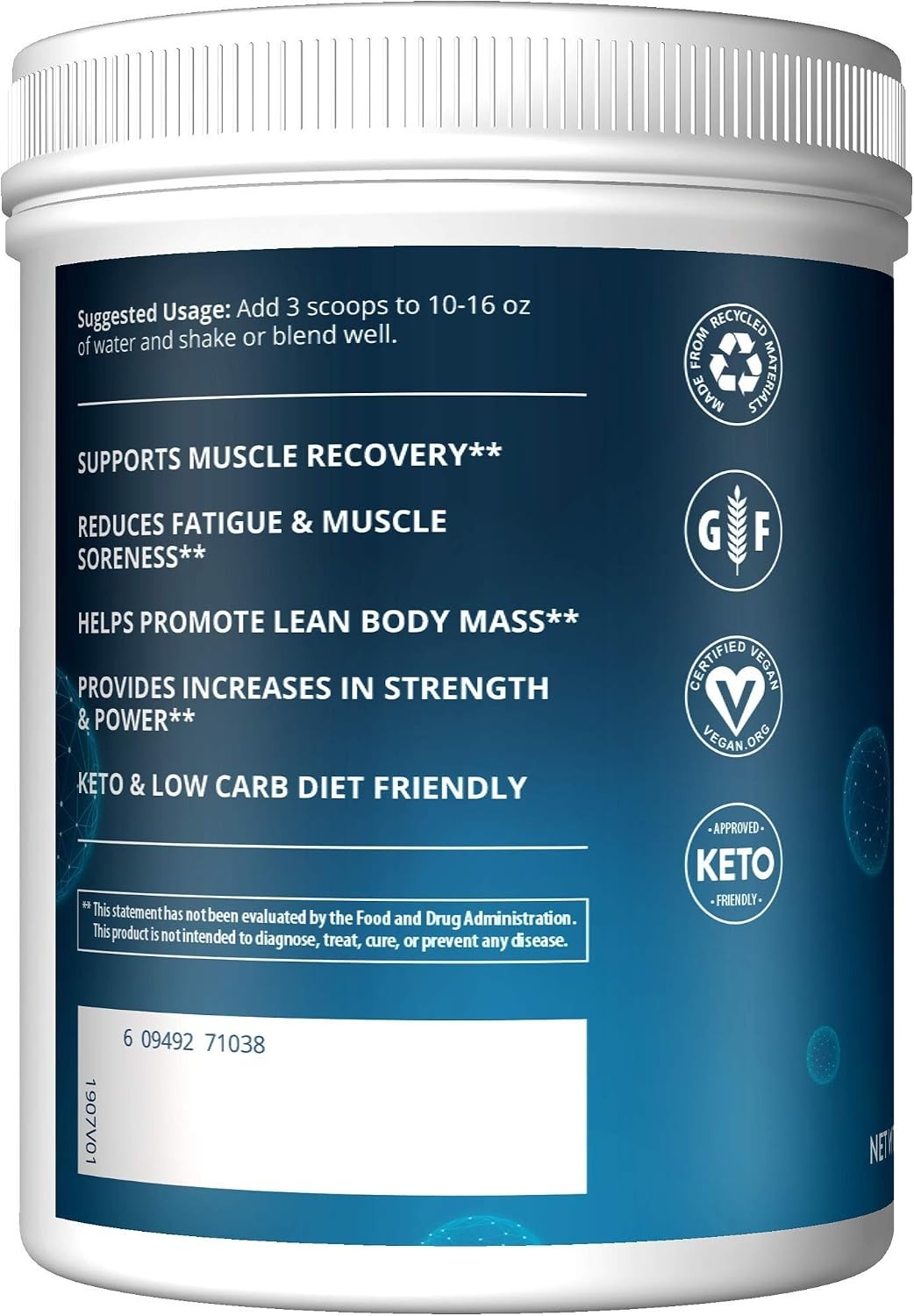 Post-Workout Recovery Supplement – 8.5g Amino Acids