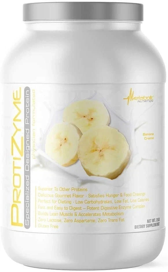 Metabolic Nutrition Protizyme Dietary Supplement, Banana Creme, 2 Pound
