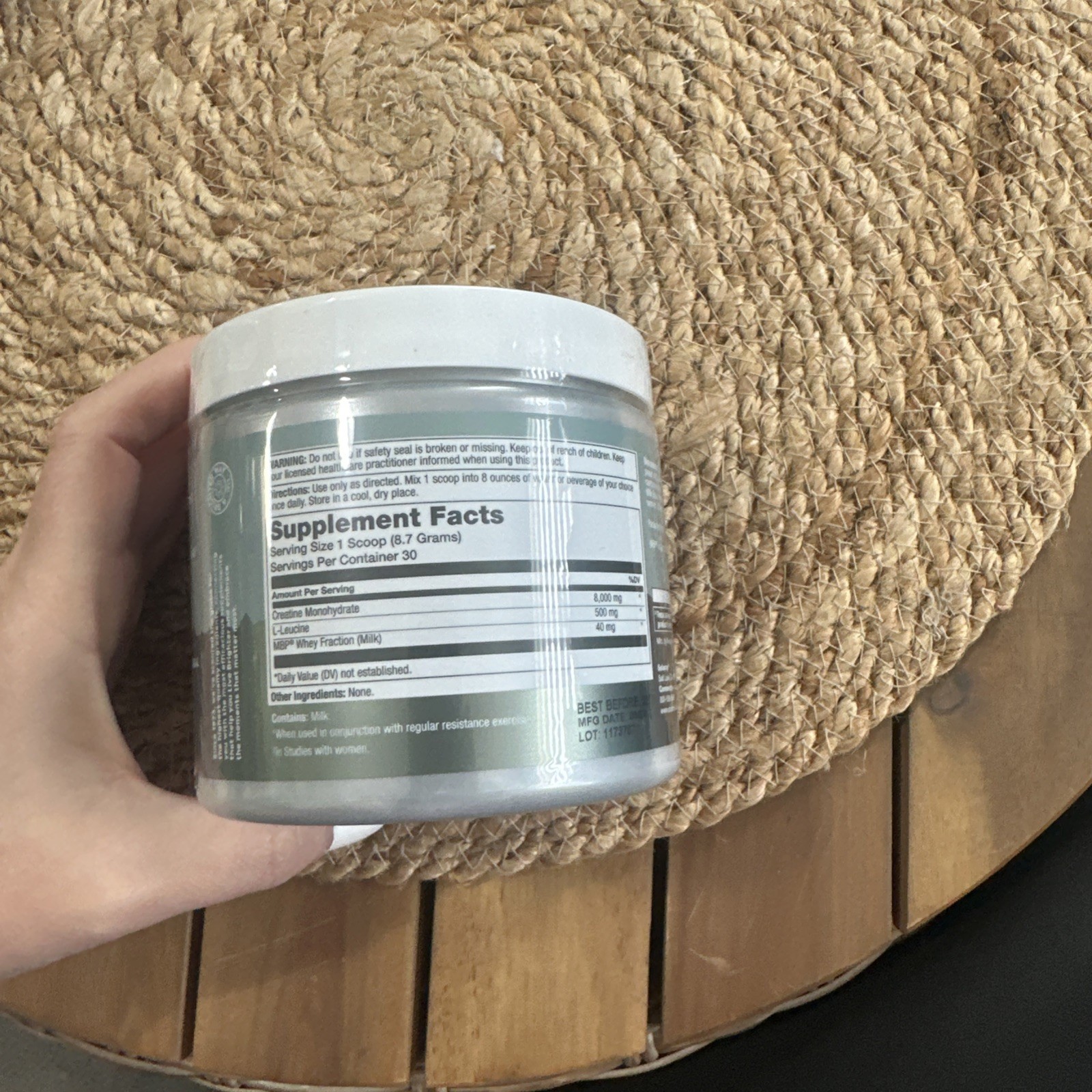 Solaray Creatine MBP BONE&Muscle Support Unflavored Powder