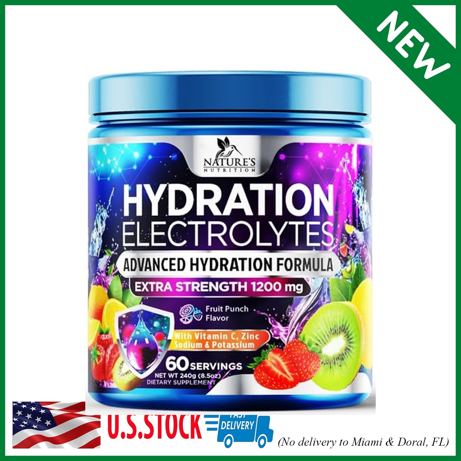 Hydration Replenisher Daily Electrolyte Drink Mix – Hydration Powder for Rapid H