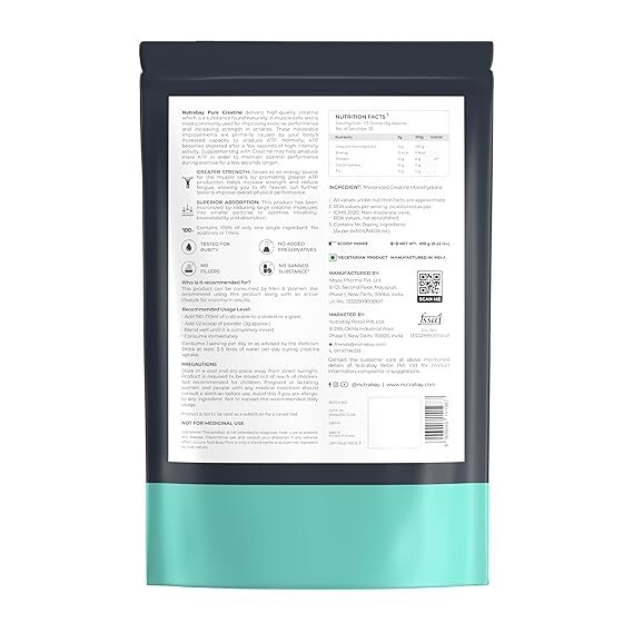 Micronized Creatine Monohydrate Powder – Pure Creatine Powder Unflavoured 100g